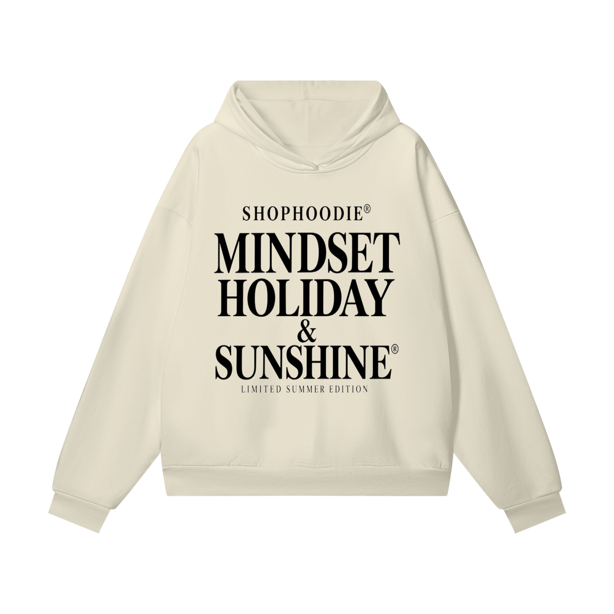 SHOPHOODIE® LONDON Mindset Holiday and Sunshine 460 GSM heavyweight unisex oversized fleece hoodie — image 5