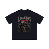 SHOPHOODIE® Los Angeles Dreams Fade Gothic Unisex Oversized Cotton T-Shirt — 250 GSM