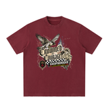 SHOPHOODIE EARN THE CREST CBC Heavyweight Vintage Washed Frayed T-Shirt