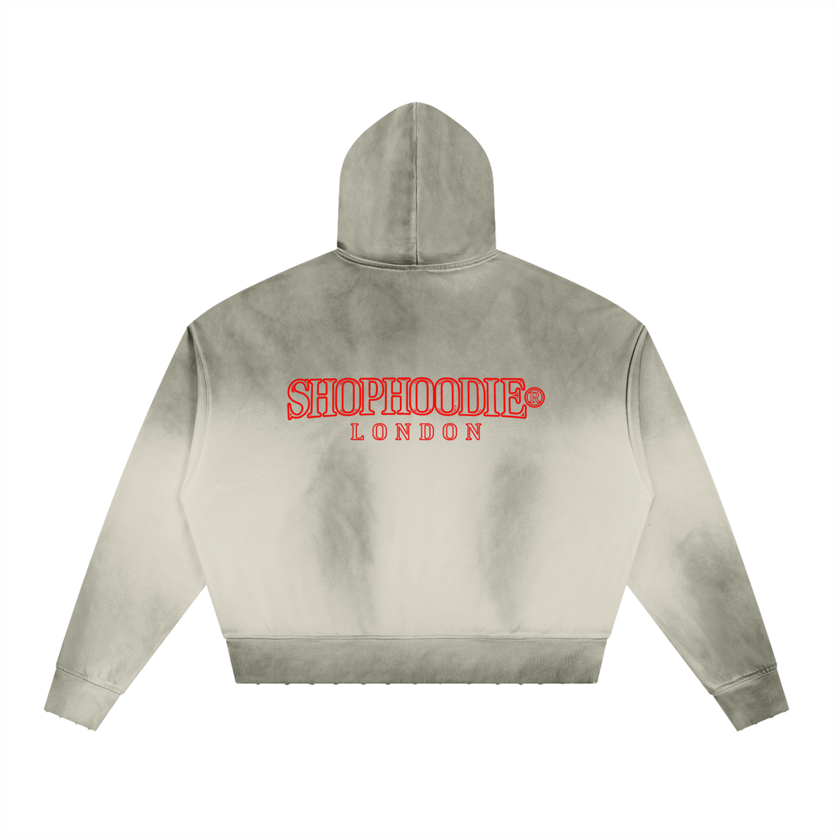 SHOPHOODIE® LONDON Sunfade Distressed Boxy Hoodie — 370 GSM product image 4