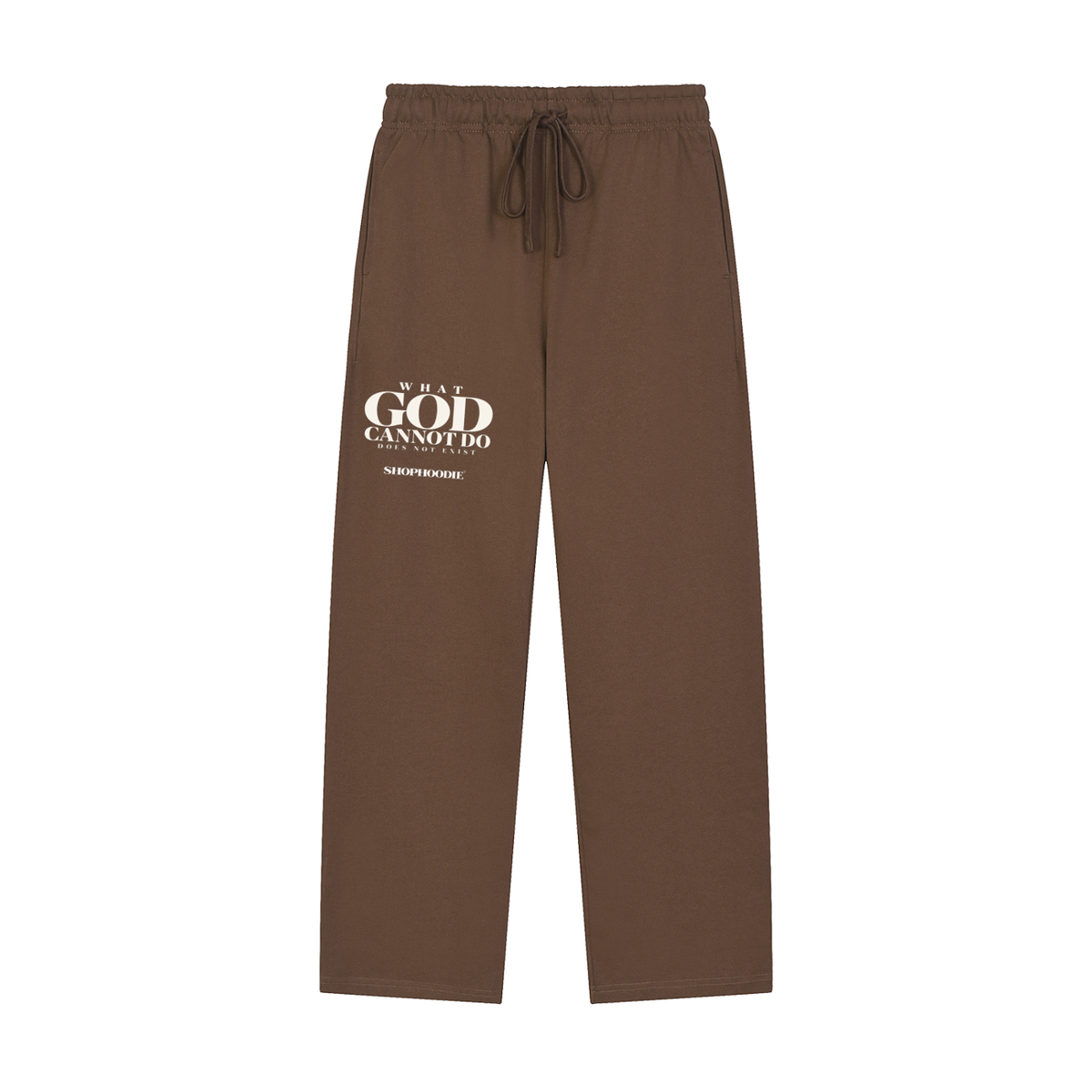 SHOPHOODIE® LONDON Faith 430 GSM heavyweight unisex straight-leg sweatpants — product view 3