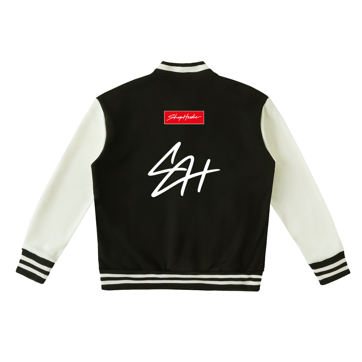 SHOPHOODIE® SH SIGNATURE AVANT Two-Tone Fleeced Varsity Jacket – product image 2