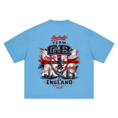 SHOPHOODIE® TEAM GB WORLD CUP 2026 BOXY OVERSIZED T-SHIRT