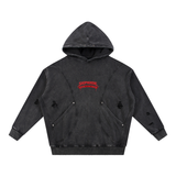 Snow Washed Distressed Panel Pocket Hoodie- The West Midlands’ Finest Hoodie — by ShopHoodie®