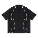 SHOPHOODIE® Unisex Raglan Piping Polo Shirt — 210 GSM