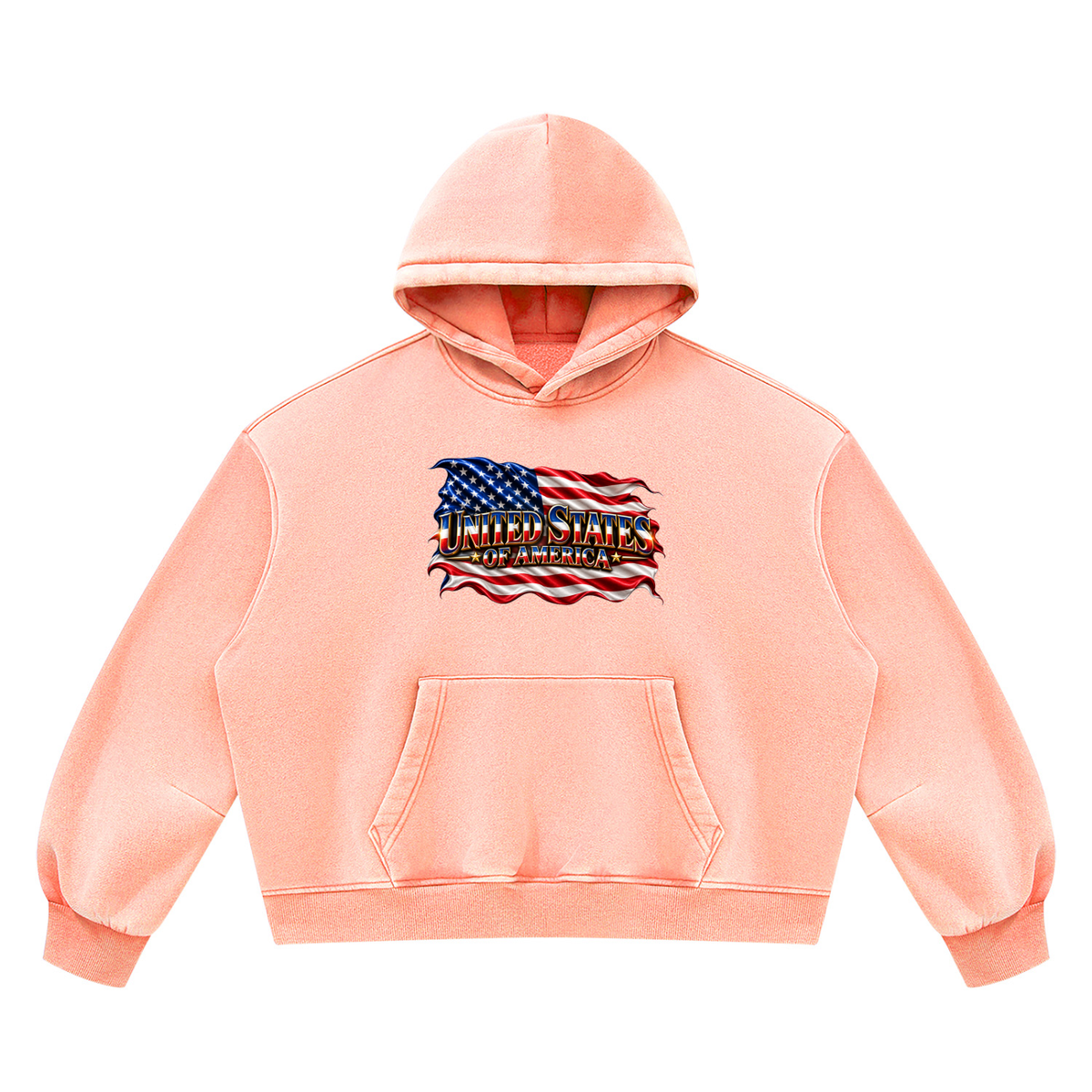 SHOPHOODIE UNITED STATES Vintage Wash Boxy Hoodie