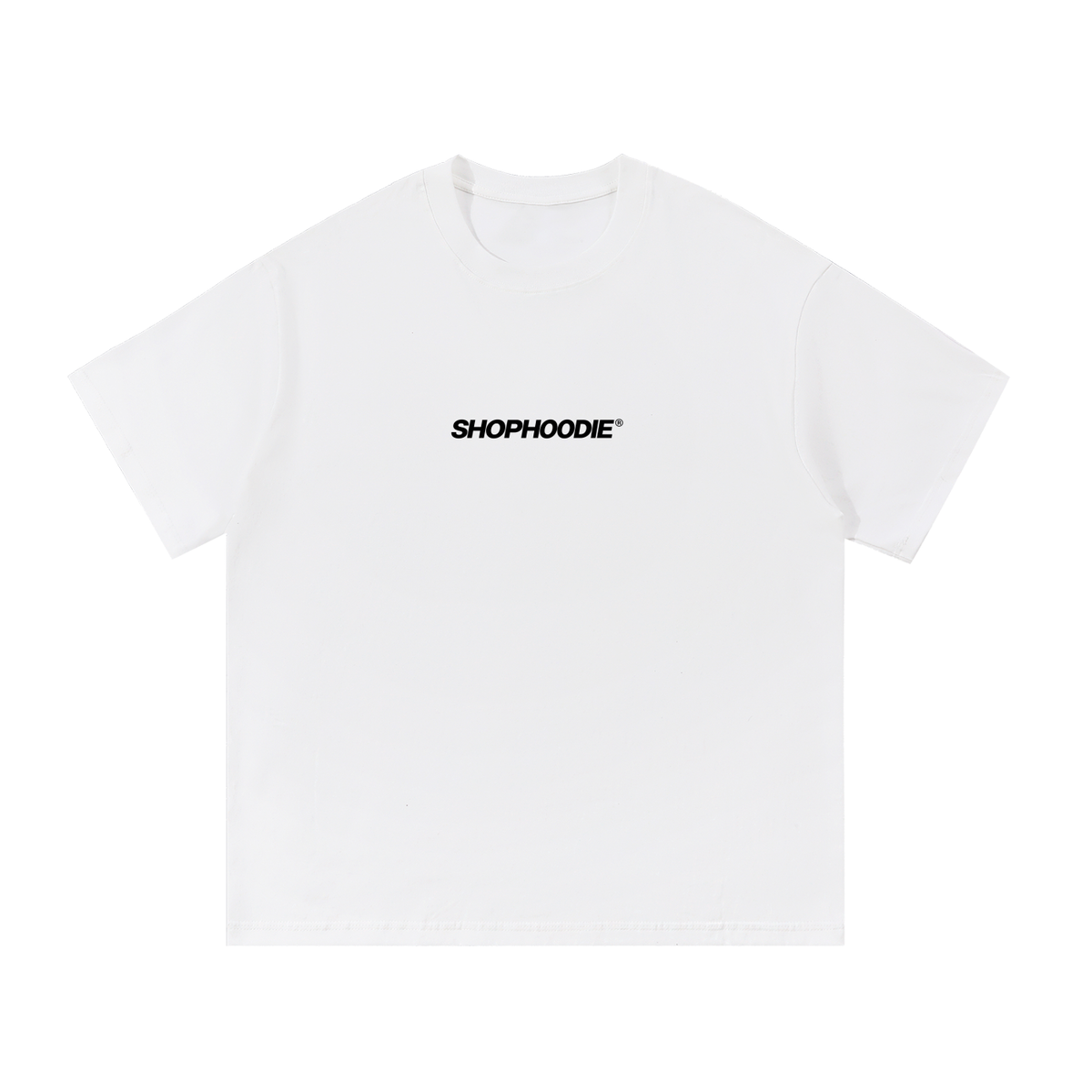 SHOPHOODIE® LONDON BLANK unisex 260 GSM oversized cotton T-shirt — product view 3