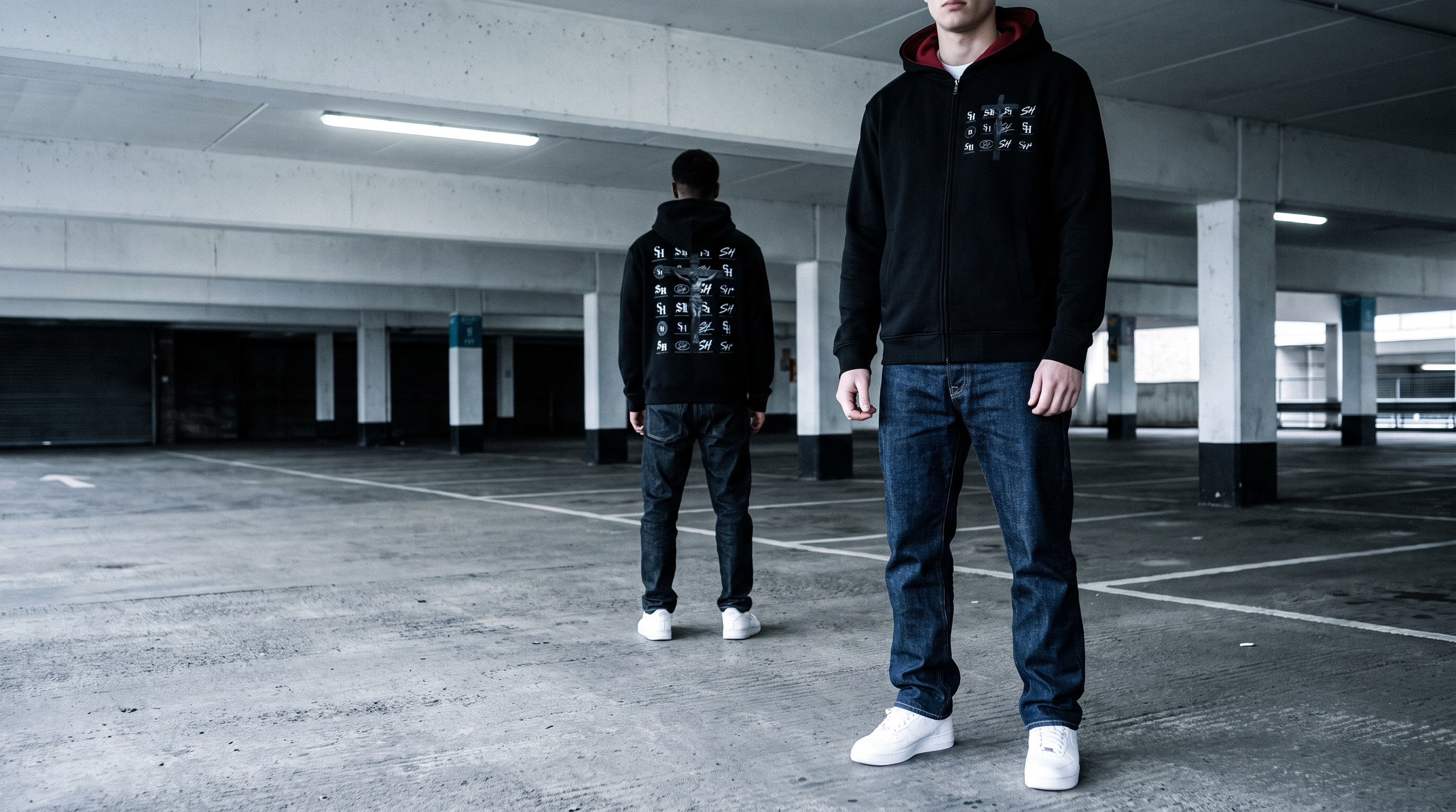 SHOPHOODIE ROBO CLASSIC Drop Shoulder Full Zip Hoodie