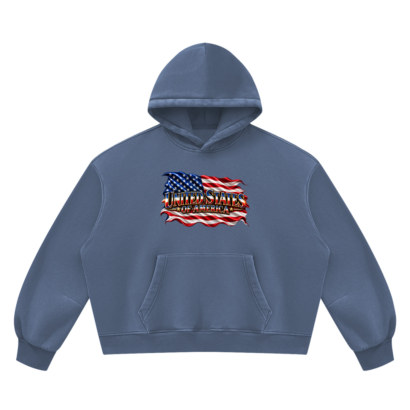 SHOPHOODIE UNITED STATES Vintage Wash Boxy Hoodie