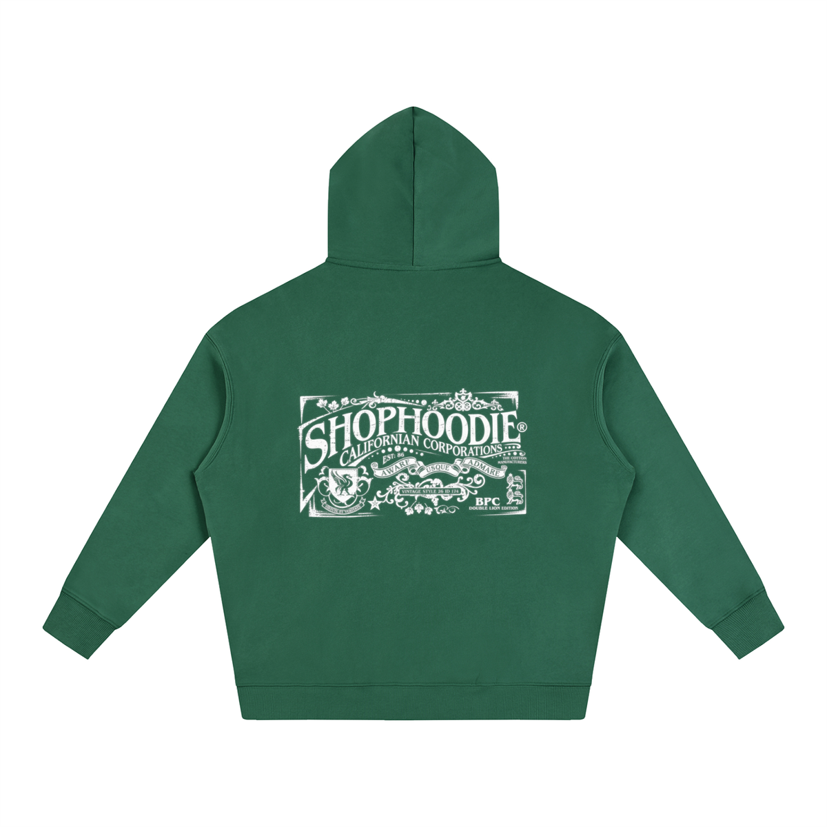 SHOPHOODIE® CALIFORNIA VARNAGE Oversized Fleeced Hoodie — 350 GSM