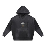 Vintage-Fleece-Hoodie mit ausgewaschenen Fransen von Shop Hoodie
