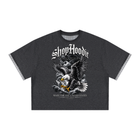 SHOPHOODIE EAGLE VISION MADE FOR THE UNITED STATES Unisex Boxy Plaid-Lined Double-Face T-Shirt