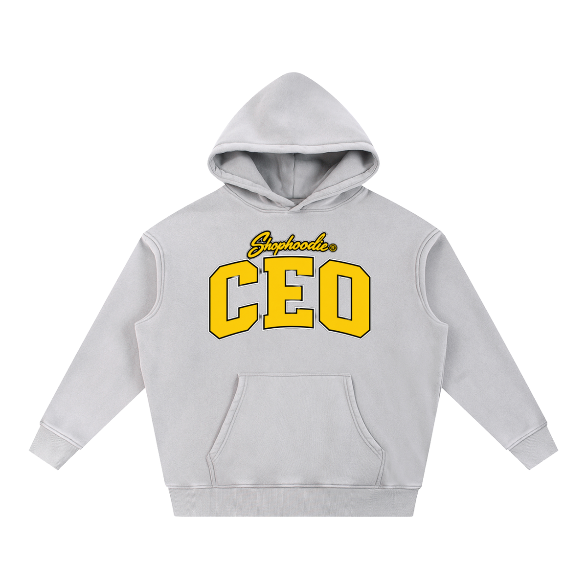 SHOPHOODIE® CEO unisex 355 GSM oversized washed fleece hoodie — product view 5