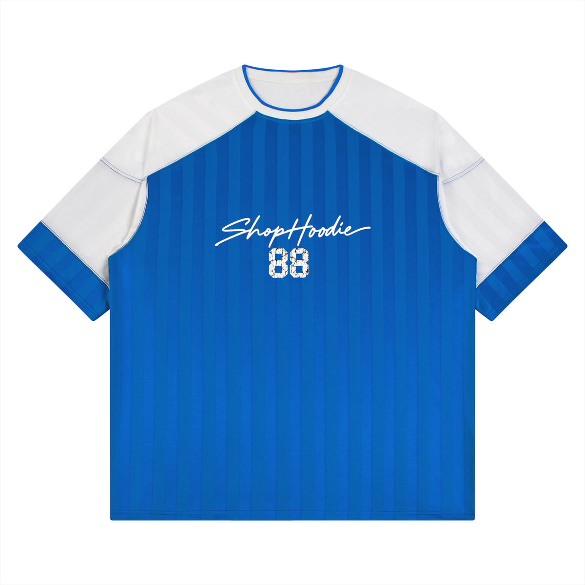 SHOPHOODIE® 88 Unisex Striped Raglan Jersey — 150 GSM — view 5