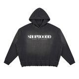 SHOPHOODD™ Made in London Sunfade Ripped Boxy Hoodie — 370 GSM