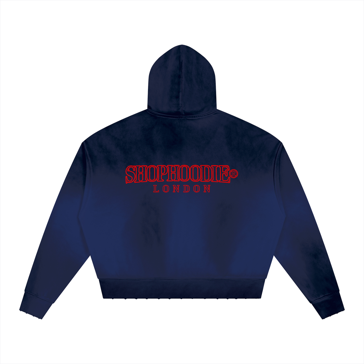 SHOPHOODIE® LONDON Sunfade Distressed Boxy Hoodie — 370 GSM product image 6