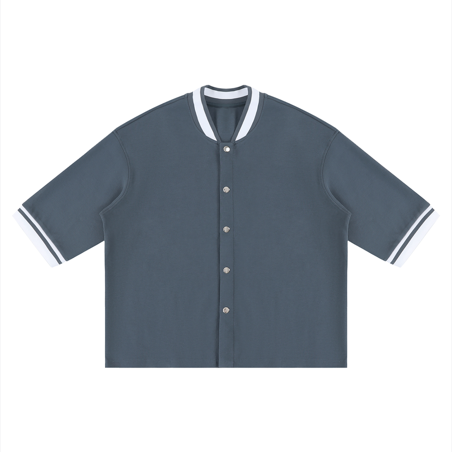 SHOPHOODIE® BLANK Unisex Boxy Heavyweight Baseball Jersey — 320 GSM