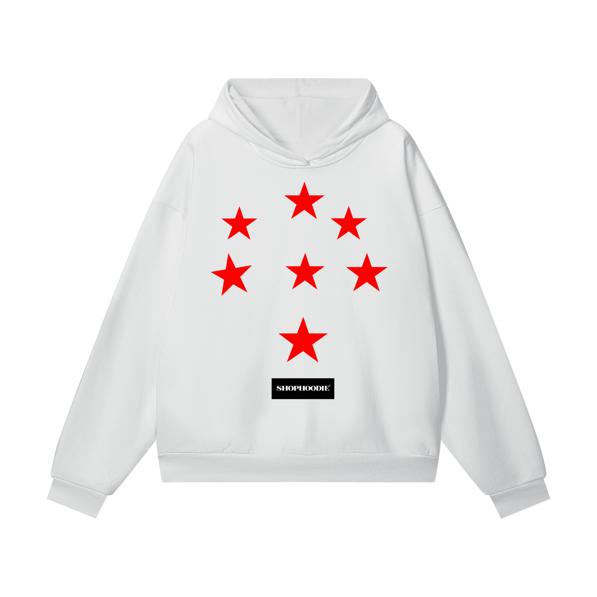 SHOPHOODIE® LONDON AVANT DIMENSION 460 GSM unisex oversized heavyweight hidden-pocket fleece hoodie — image 1