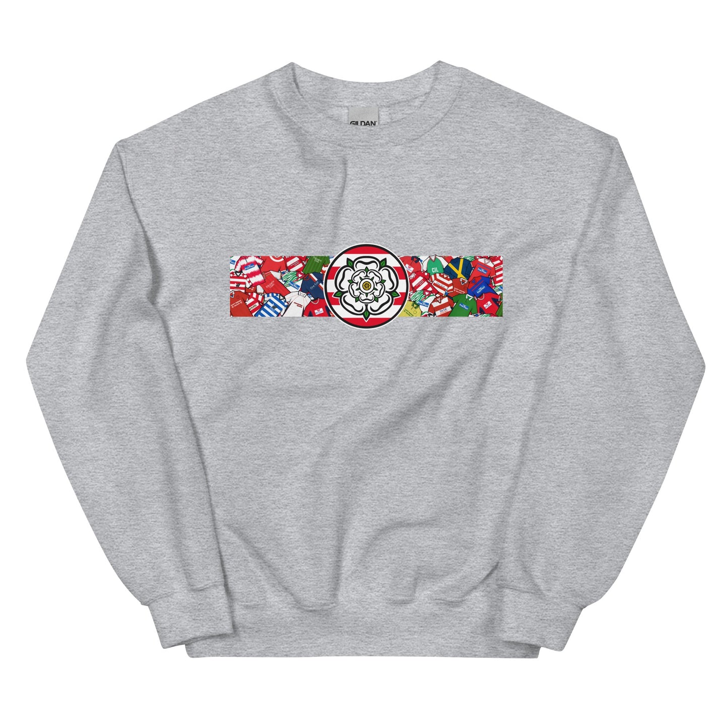 Doncaster Yorkshire Rose Retro Football Unisex Sweatshirt