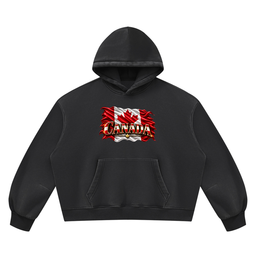 SHOPHOODIE® CANADA Vintage Wash Hoodie — 390 GSM