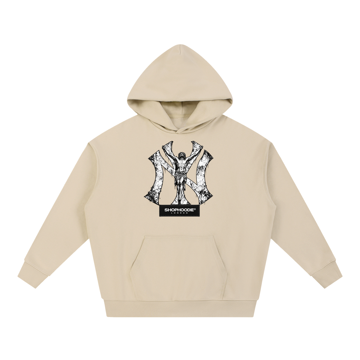 SHOPHOODIE® LONDON AVANT NY 430 GSM oversized heavyweight hoodie — product photograph 9