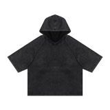 SHOPHOODIE Snow Washed  Boxy T-Shirt-HOODED