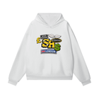 Heavyweight Hidden Pocket Fleece Angel White Hoodie By Shop Hoodie
