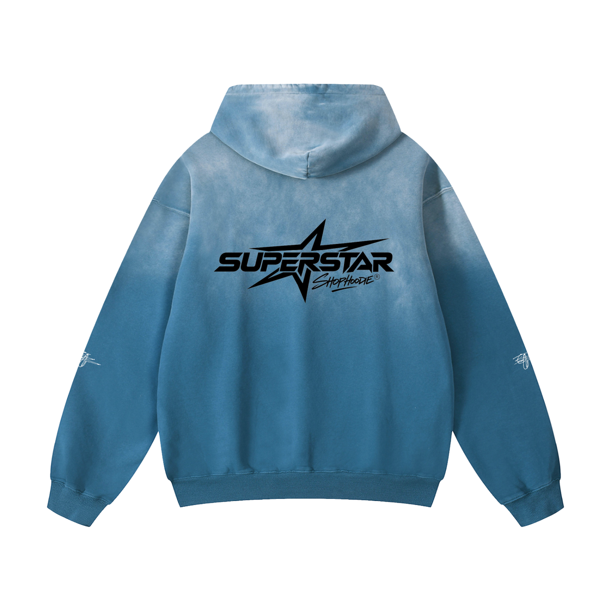 SHOPHOODIE® LONDON SUPERSTAR 400 GSM heavyweight cotton sunfade oversized hoodie — product view 8