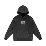 SHOPHOODIE® BUILT ON FAITH SNOW WASHED LOOSE COTTON HOODIE