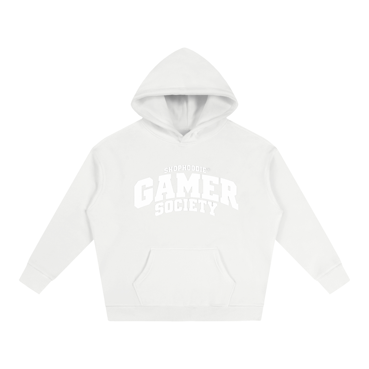 SHOPHOODIE® CAMPUS GAMER SOCIETY Oversized Fleece Hoodie — 350 GSM — view 41