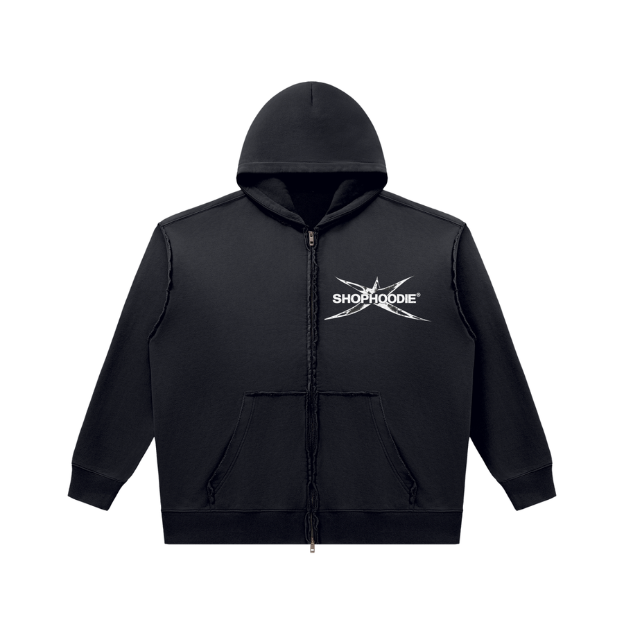 SHOPHOODIE  Sunfade Heavyweight Full Zip Hoodie