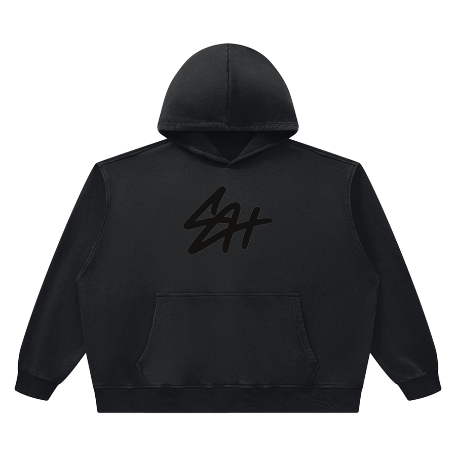SHOPHOODIE® London SH SIGNATURE Heavyweight Vintage Wash Boxy Hoodie — 420 GSM