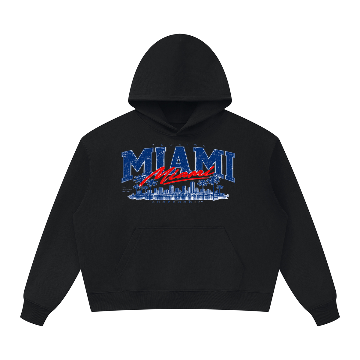 SHOPHOODIE® MIAMI Oversized Heavyweight Full-Zip Hoodie — 530 GSM — view 1