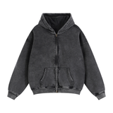 SHOPHOODIE® Zip-Through Boxy Fleece Hoodie & Drawstring Jogged Sweatpants III Complete Set