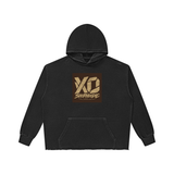 SHOPHOODIE® LONDON XO Unisex Vintage-Wash Raw-Edge Hoodie — 420 GSM