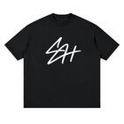 SHOPHOODIE SH LOGO SIGNATURE Streetwear Loose Drop Shoulder T-Shirt