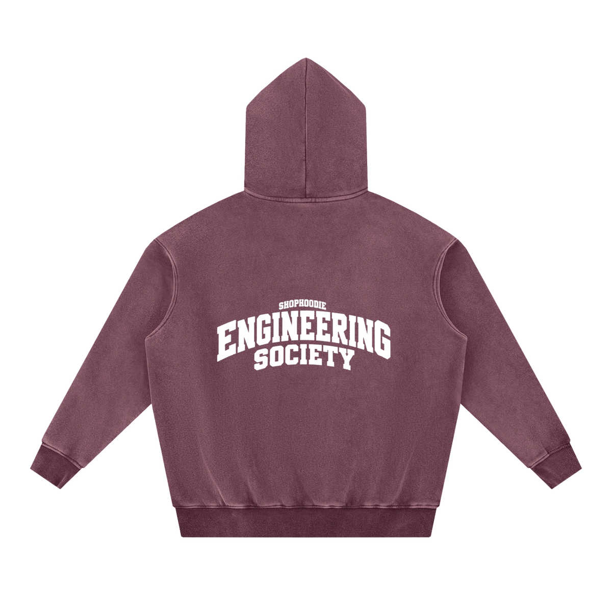 SHOPHOODIE® CAMPUS ENGINEERING SOCIETY Fleece Oversized Hoodie — 355 GSM — view 16