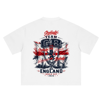 SHOPHOODIE® TEAM GB WORLD CUP 2026 BOXY OVERSIZED T-SHIRT