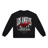 SHOPHOODIE® AVANT Los Angeles Crewneck Sweatshirt & AVANT USA Barrel Sweatpants Complete Set