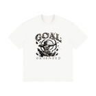 SHOPHOODIE GOAL ORIENTED Unisex Drop Shoulder Cotton T-Shirt