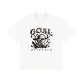SHOPHOODIE® GOAL ORIENTED Unisex Drop-Shoulder Cotton T-Shirt — 280 GSM
