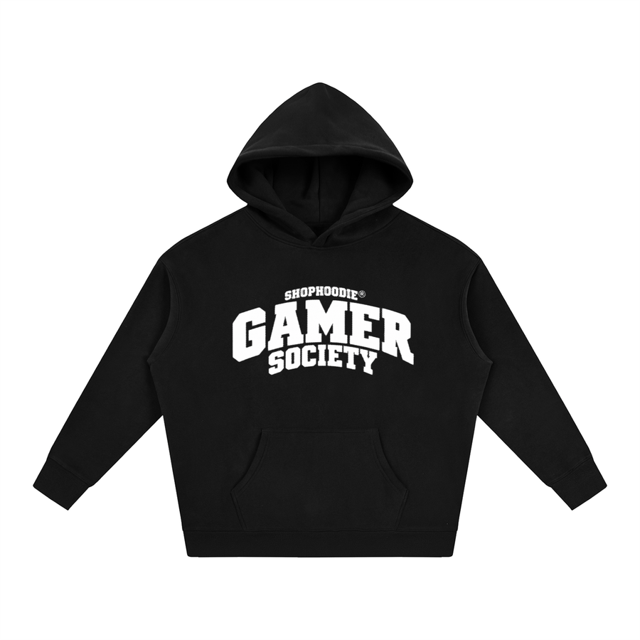 SHOPHOODIE® CAMPUS GAMER SOCIETY Oversized Fleece Hoodie — 350 GSM