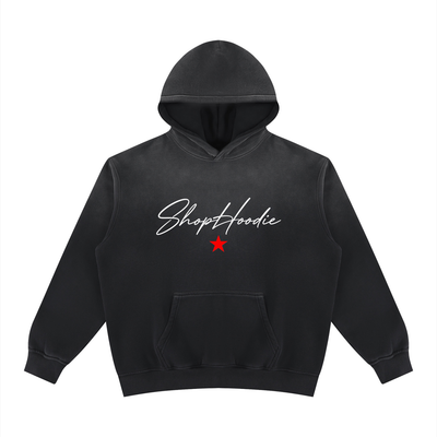 SHOPHOODIE® SIGNATURE Vintage Wash Fleece Hoodie — 355 GSM — view 1