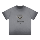 SHOPHOODIE AMBITION DREAM ON Reverse Dyed Loose Cotton T-Shirt