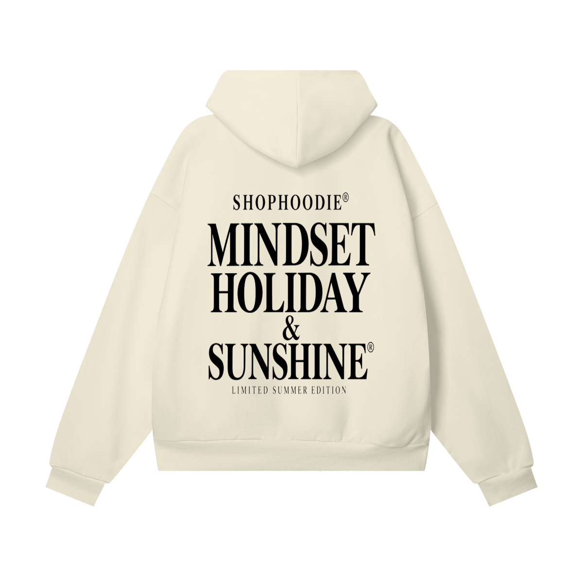 SHOPHOODIE® LONDON Mindset Holiday and Sunshine 460 GSM heavyweight unisex oversized fleece hoodie — image 6
