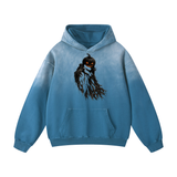 SHOPHOODIE SINISTER PUMPKIN HALOWEEN  Heavyweight Sunfade Oversized Hoodie