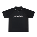SHOPHOODIE® 88 Striped Oversized V-Neck Soccer Jersey