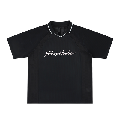 SHOPHOODIE® 88 Striped Oversized V-Neck Soccer Jersey