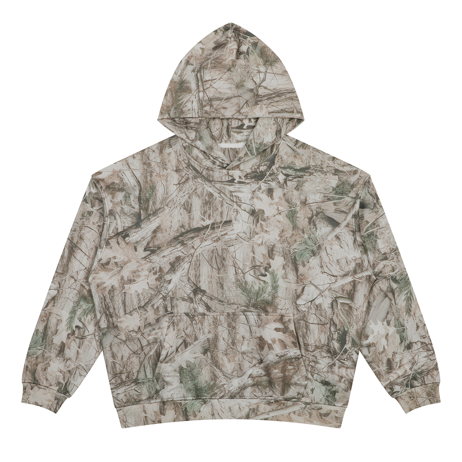 SHOPHOODIE® BLANK Unisex Tree Camo Oversized Fleece Hoodie — 340 GSM
