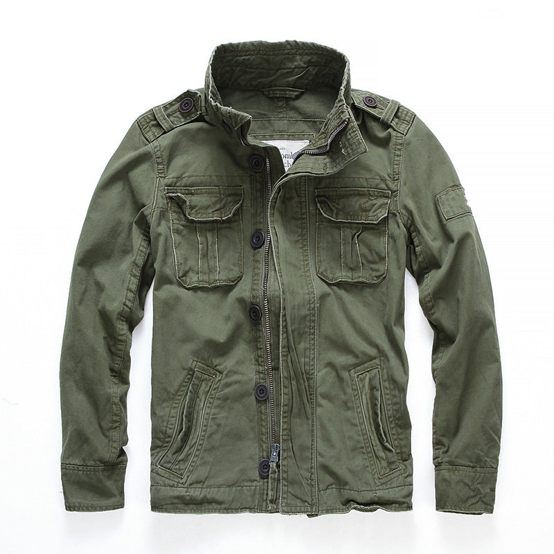 Camouflage denim jacket by Shop Hoodie